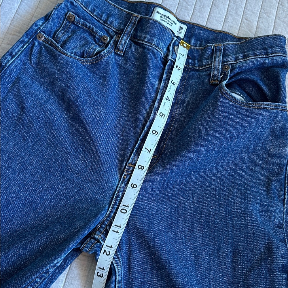 Abercrombie The Ankle Straight Ultra High Rise Curve Love - Picture 8 of 13
